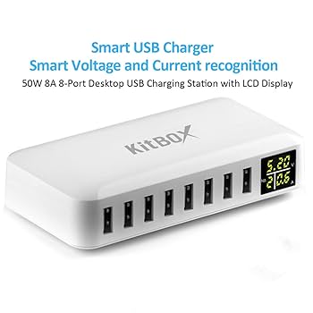 スマホアクセサリー Smart USB Charger 40W 8A 8 Multi-Port スマホアクセサリー Smart USB Charger 40W 8A 8 Multi-Port